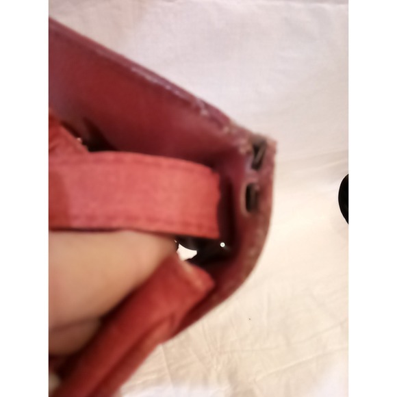 Fendi Zucca FF Red Leather Crossbody Bag - Picture 8 of 16